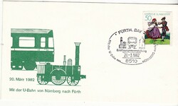 Germany commemorative envelope with first day stamp 1982