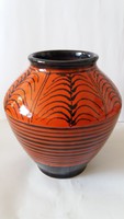 Applied Arts Company - striped, retro, hollow vase, flawless, marked 20 cm