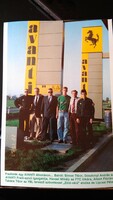 Fradisták egy Avanti állomáson 1994.-  sport, labdarúgás, színes fotó, naptár,