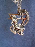 Viking necklace full of marked Danish jewelry original non-replica very demanding piece not used