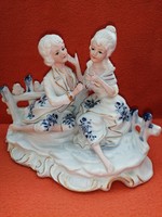 Baroque porcelain figurine. 