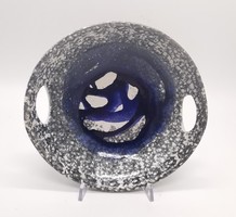 Retro handicraft bowl, plate 22 cm x 21 cm
