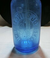 0,5 L Kék szódás üveg - Bellovits József - Réde - 1931s'