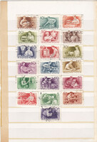 Commemorative stamps of Hungary 1955