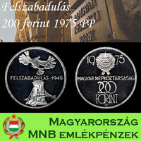 Felszabadulás ezüst 200 forint 1975 PP