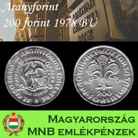 Aranyforint ezüst 200 forint 1978 BU