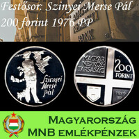 Festő sor: Sziyei Merse Pál ezüst 200 forint 1976 PP