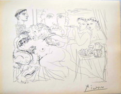 Picasso eredeti litográfiája