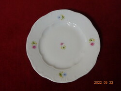 Zsolnay porcelain small plate, small floral, diameter 19 cm. He has! Jókai.