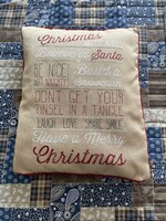 Tapestry woven Christmas pillowcase