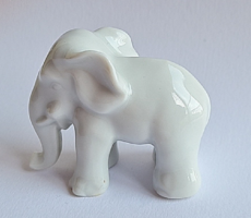 Pünkösdi kiárúsítás!  Bűbájos herendi elefánt miniatür porcelán figura