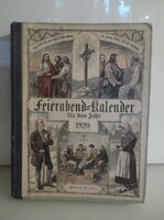 Könyv - 1920  - KALENDER - 23 x 18 cm NÉMET - HIBÁTLAN