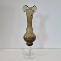 Italian vintage glass vase / decorative glass-38 cm
