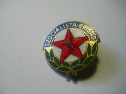 Szocialista Brigád  ,  jelvény   28 mm  a 70 es évekből