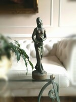 Higieia istennő, egészség, orvosi, akt szobor, gyógyítás szimbólum, medicina, 40 cm