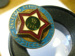 10  éves Önkéntes rendőri szolgálatért   2,5 cm