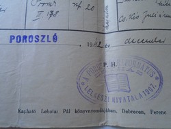 AD00007.5  POROSZLÓ  Születési anyakönyvi kivonat 1942