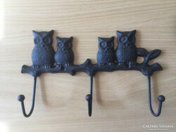 Cast iron owl hanger