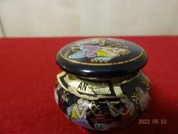 Greek porcelain perfume holder decorated with Greek figurines. He has! Jókai.