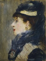 Manet - Hölgy portréja - vászon reprint vakrámán