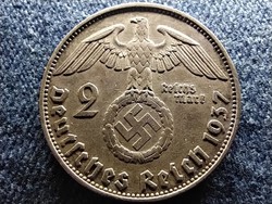 Németország Horogkeresztes .625 ezüst 2 birodalmi márka 1937 E (id62262)