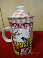 Chinese porcelain tea cup, height 14.5 cm. He has! Jókai.