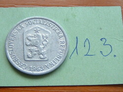 CSEHSZLOVÁKIA 10 HALERU 1963  Kremnica Mint,  ALU.123.
