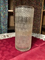 Retro sklo union mid century art deco glass vase 22 cm.