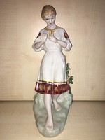 Polonne zhk, Russian porcelain lady.Height 30 cm.