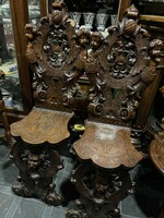 Csodálatos páros barokk szék eladó ár alatt gyűjtői darab