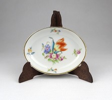 1J040 Herend porcelain bowl with floral pattern