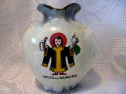 Retro Jasba kis váza Müchen emlék