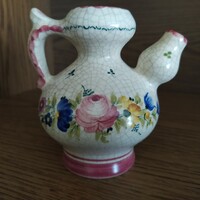 Gmundner cracked glazed small jug / vase