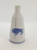 Orosz  porcelán vodkás palack, Blauer Bison