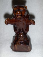 Glazed ceramic bear rübeland memorial 16 cm (po-1)