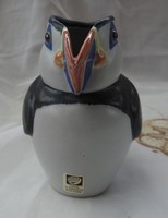 John O'groats Pottery Scotland által készített Puffin JUG - madár kancsó