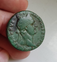 Római Birodalom Trajanus (98 - 117) As Victory 26mm bronz