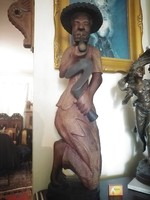 Carved wooden sculpture 77 cm