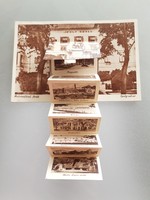 Régi leporelló képeslap Balatonfüred fürdő Ipoly udvar fotó levelezőlap