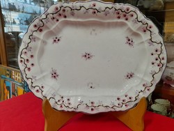 Alt Wien Szecessziós Kézi Festésű Porcelán Tálca,Kínáló.34 cm.