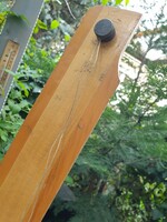 Óriási antik műszaki tervezői vonalzó kétféle fából, teljes épségben. 160 cm