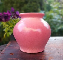 Pink stone ceramic vase 11cm
