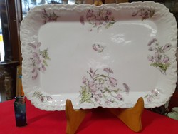 Alt Wien Szecessziós Kézi Festésű Porcelán Tálca,Kínáló.37 cm.