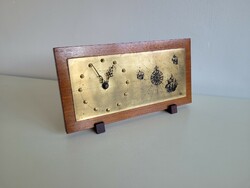 Old retro weimar table clock with mid century decoration