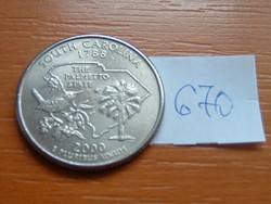 USA 25 CENT 1/4 DOLLÁR 2000 / P Philadelphia, (South Carolina), G. Washington #670
