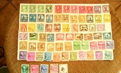1922 - 1938. 69db. USA bélyeg. Ritkábbak, színvariációk, vágott szélűek, egyben eladó! 1Ft- ról!