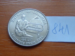 Usa 25 cents 1/4 dollar 2009 / d denver, (district of columbia), g. Washington # 841