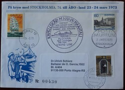 Levél érdekesség - 3 ország bélyegei futott levélen