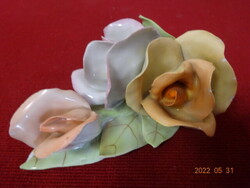 Aquincum porcelain figurine, bouquet of roses. He has! Jókai.