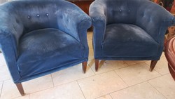 Art deco armchair pair in the 1900s, in original condition!